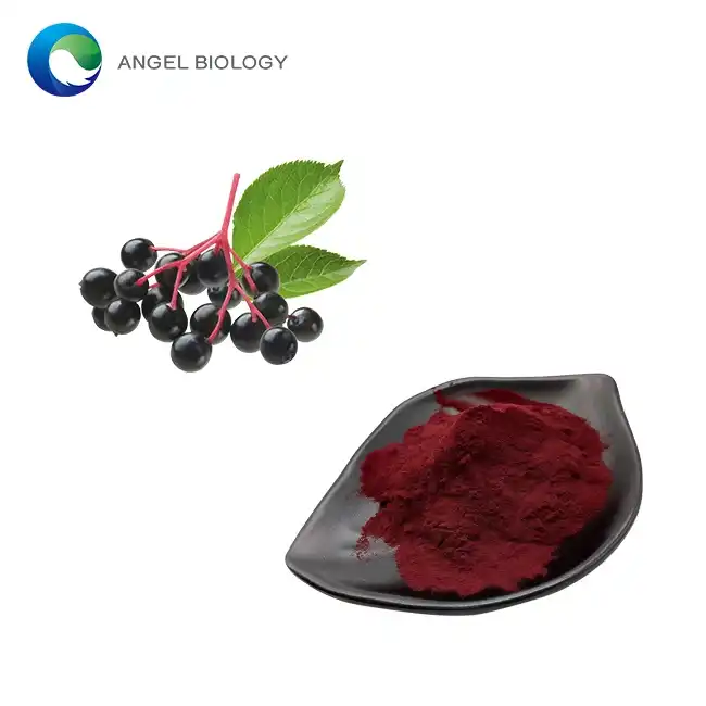 Pùdar Earrann Elderberry Dubh airson Casg Fuachd is Flù
